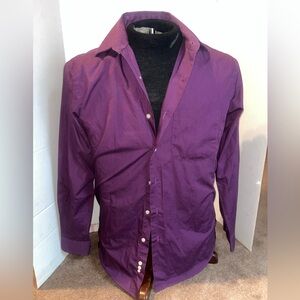 Croft & Barrow purple Classic Fit Shirt Sz small like new